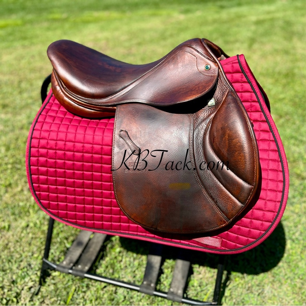 burgundy PRI all purpose English jumping saddle pad